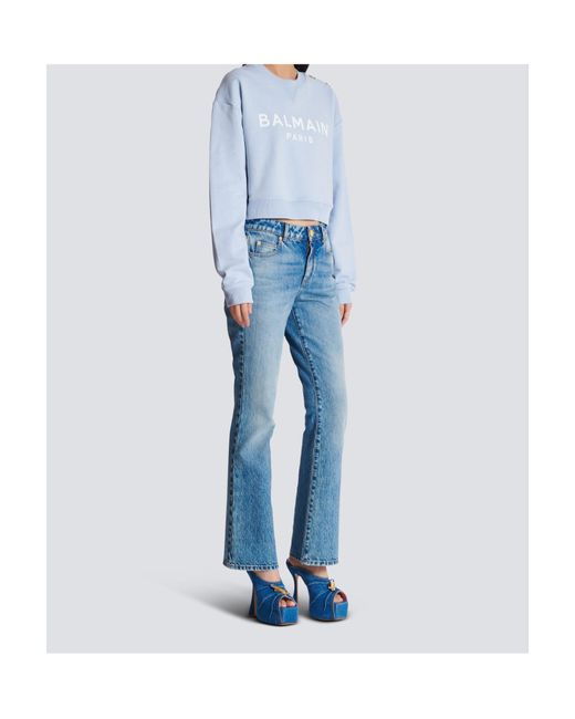 Balmain Blue Print Sweater