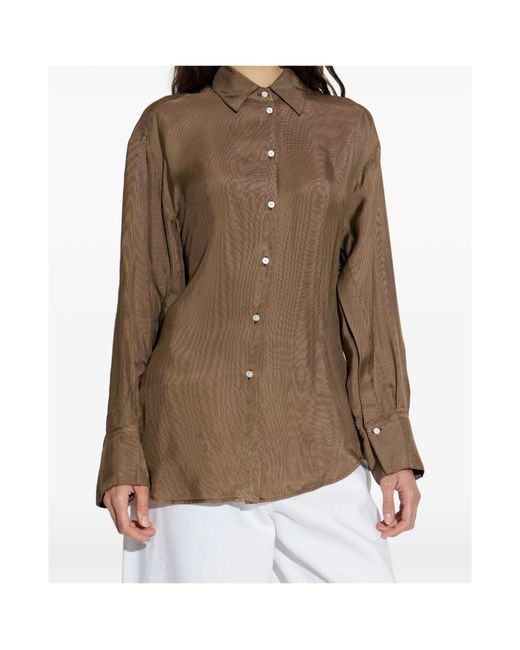 Rohe Brown Long-Sleeved Shirt