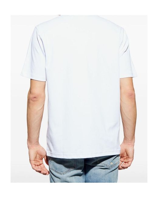 DIESEL White T-Adjust-Met Logo Lettering Crewneck T-Shirt for men