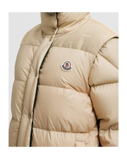 Moncler Natural Verone Reversible Short Puffer Jacket