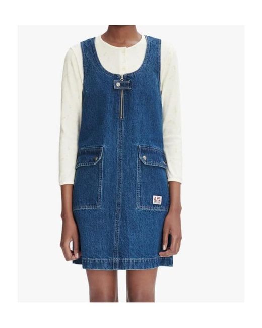 A.P.C. Blue Dominic Dress