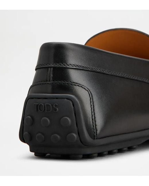 Tod's Black City Gommino T-Bar Loafers for men