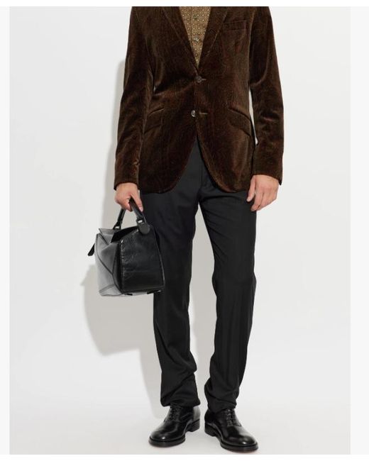 Dries Van Noten Black Round-Toe Loafers for men