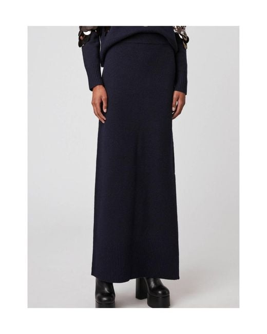 Altuzarra Blue Rib Knitted Skirt