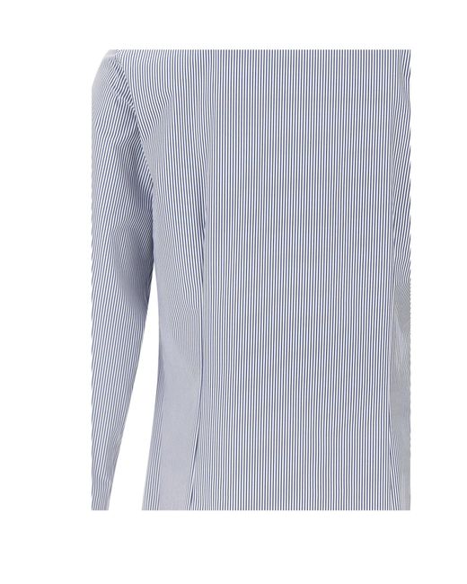 MICHAEL Michael Kors Blue Slim Stripe Shirt for men