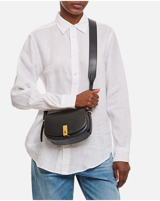 Polo Ralph Lauren White Mini Polo Id Foldover Top Crossbody Bag