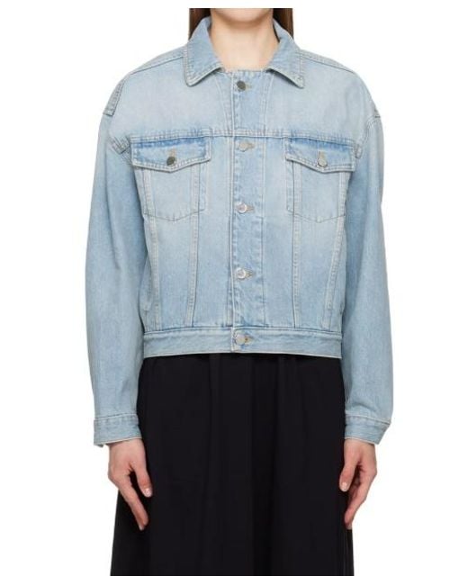 Loulou de Saison Blue Long-Sleeved Denim Jacket
