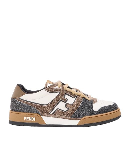 Fendi Multicolor Simple Low-Top Shoes for men
