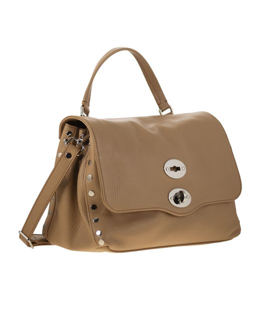 Zanellato Brown Flip Shoulder Bag