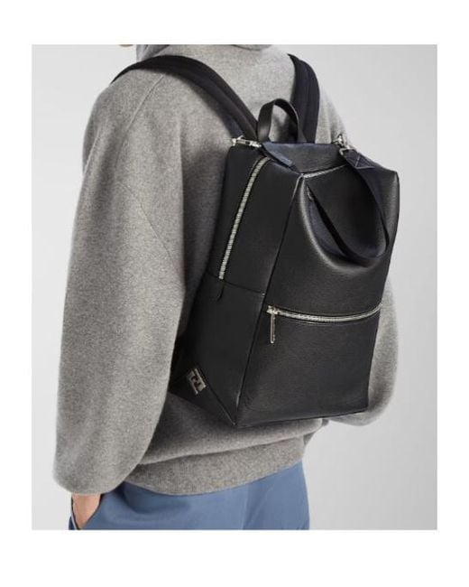 Fendi Black Lui Zipped Backpack for men