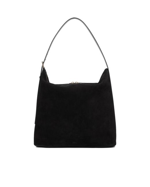 A.P.C. Black Adjustable-Strap Zip Shoulder Bag