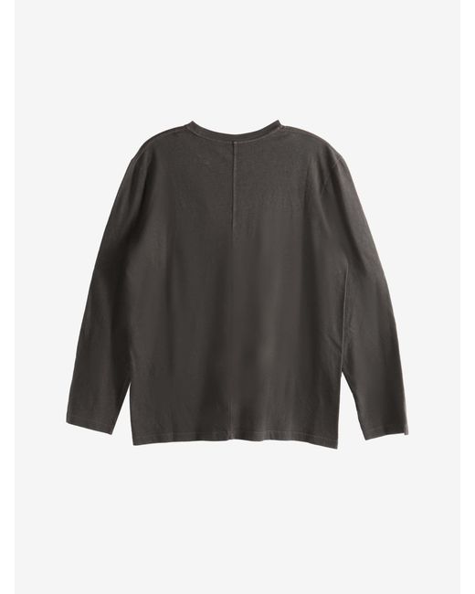 The Row Gray Light Jersey Long-Sleeved T-Shirt for men