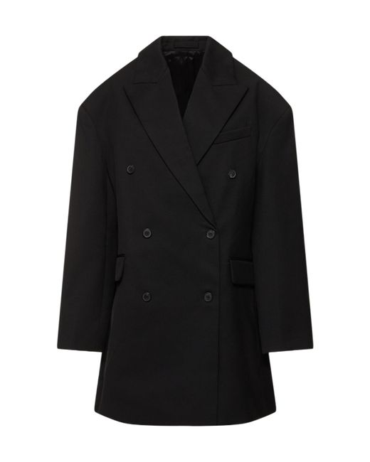 Wardrobe NYC Black Double Breasted Coat