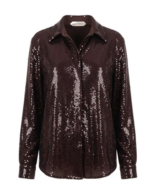 Alberta Ferretti Brown Long-Sleeve Casual Jacket
