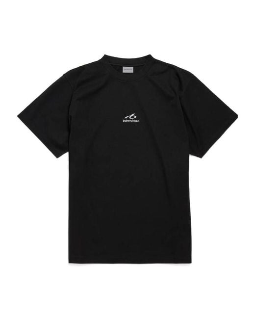 Balenciaga Black Bodies Medium Fit Crewneck T-Shirt for men