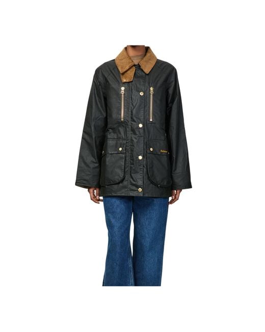 Barbour Black Argill Waxed Jacket