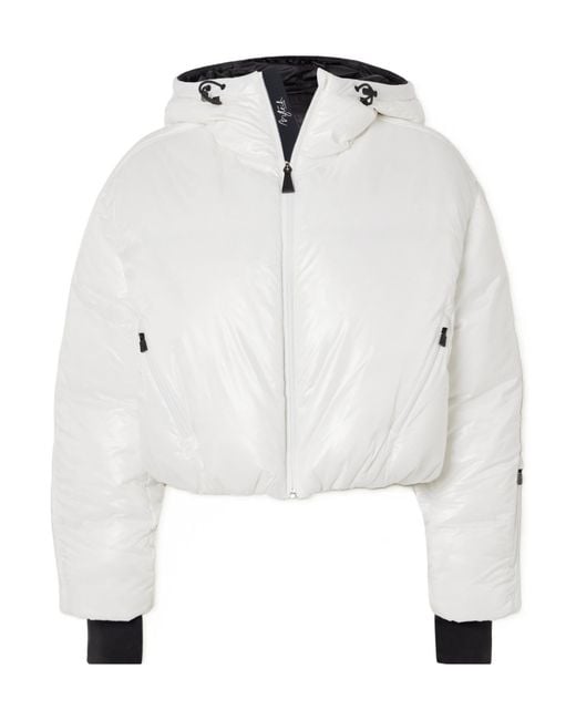 Aztech Mountain White Nuke Hooded Ski Jacket