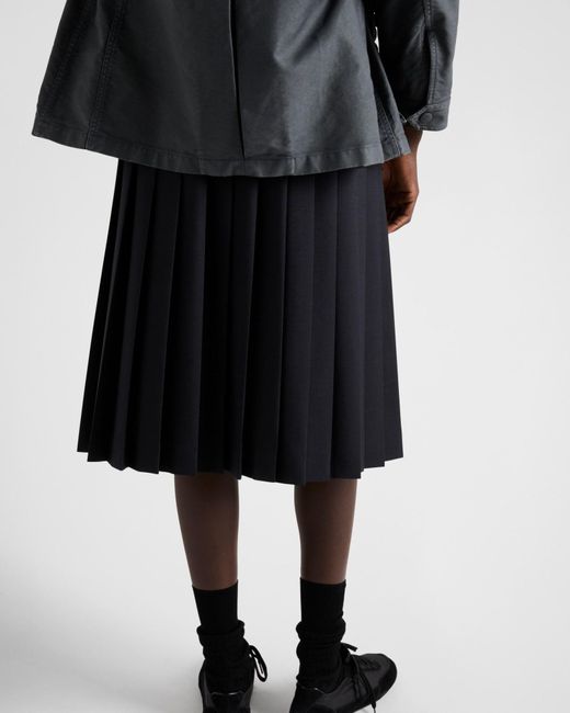 Prada Black Kid Mohair Skirt