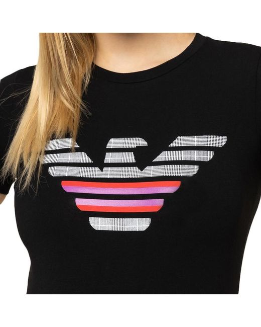Emporio Armani Black Logo Print T-Shirt