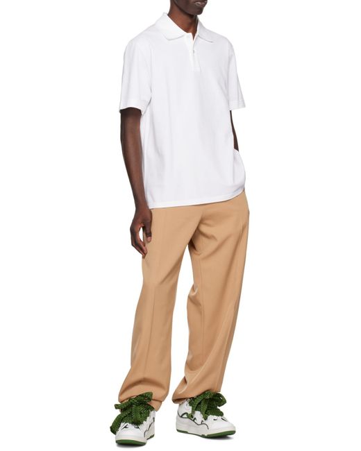 Lanvin Metallic Curb Low-Top Sneakers for men