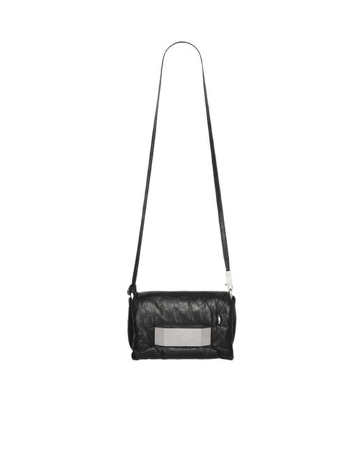 Rick Owens White Flap Shoulder Bag