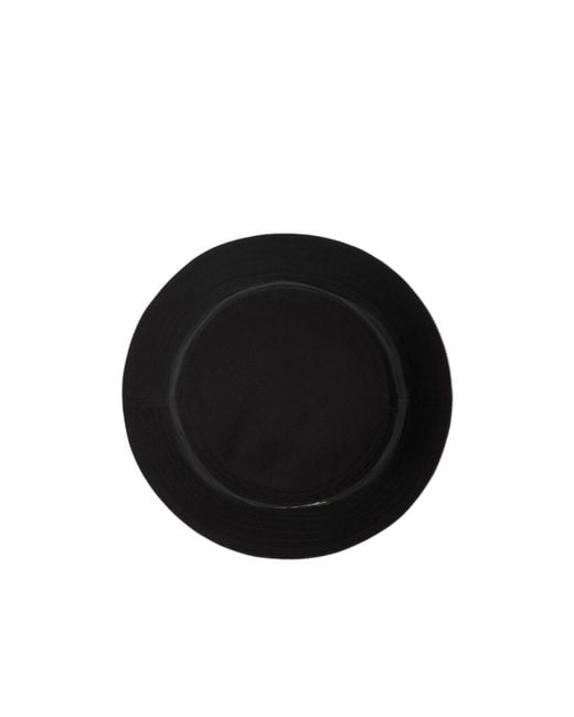 Burberry Black Embroidered Logo Bucket Hat for men