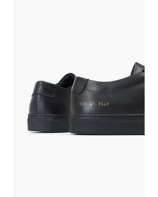 Common Projects Black Logo Casual Shoes for men