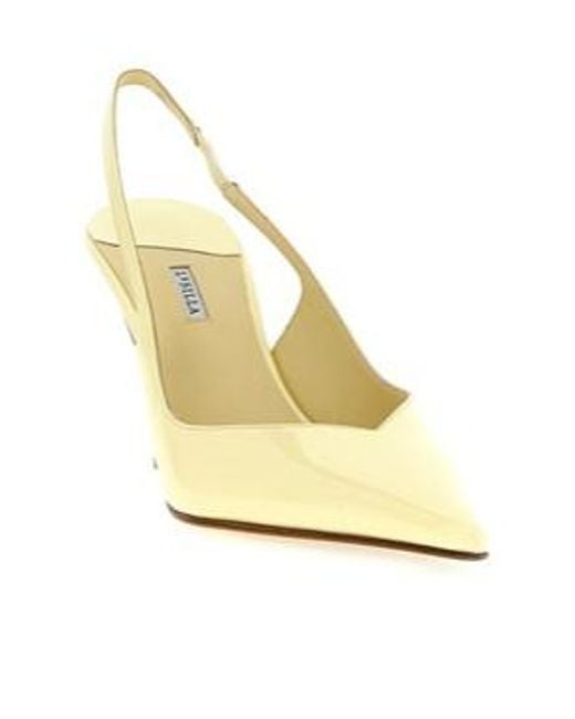 Le Silla Metallic Vivienne Pointed-Toe Slingback Pumps