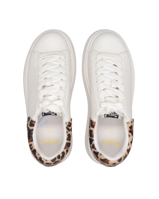 Ash White Round-Toe Sneakers