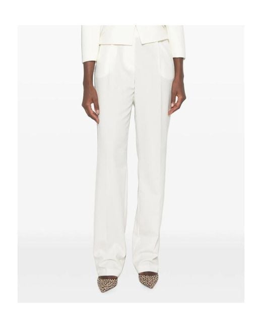 Elisabetta Franchi White Trousers