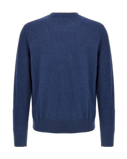 DSquared² Blue Round-Neck Knitwear for men