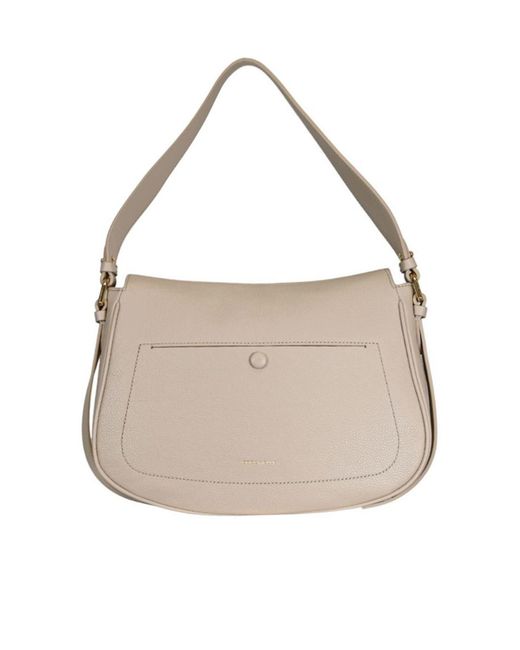 Coccinelle Natural Mavery Medium Flap Bag