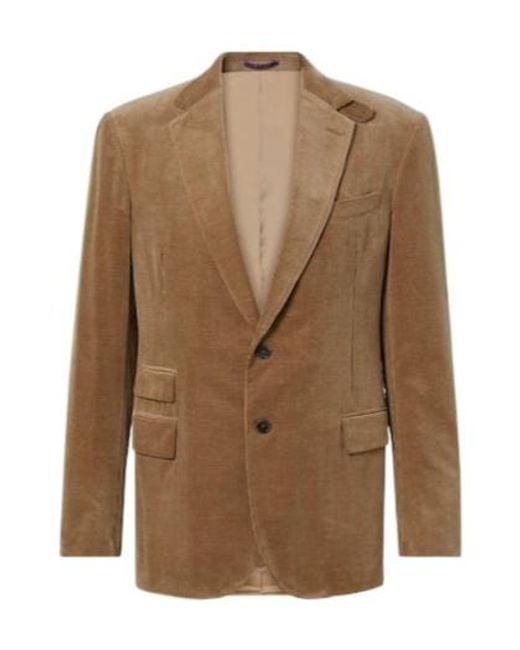 Ralph Lauren Brown Kent Cotton And Cashmere Corduroy Blazer for men
