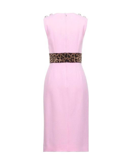 Dolce & Gabbana Pink Midi Dress