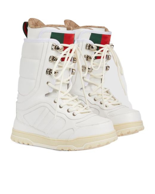 Gucci Web Boots in White for Men | Lyst display picture 1