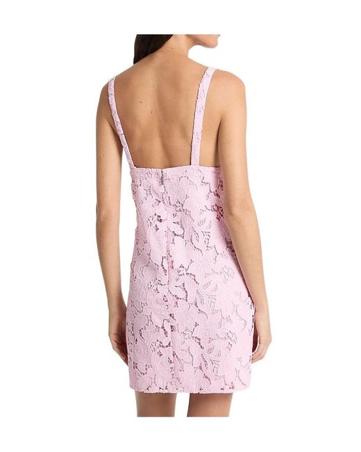 MICHAEL Michael Kors Pink Corded Floral Lace Mini Dress