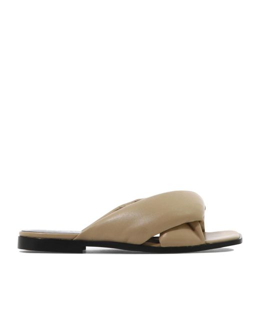 Pinko Multicolor Padded Open-Toe Sandals