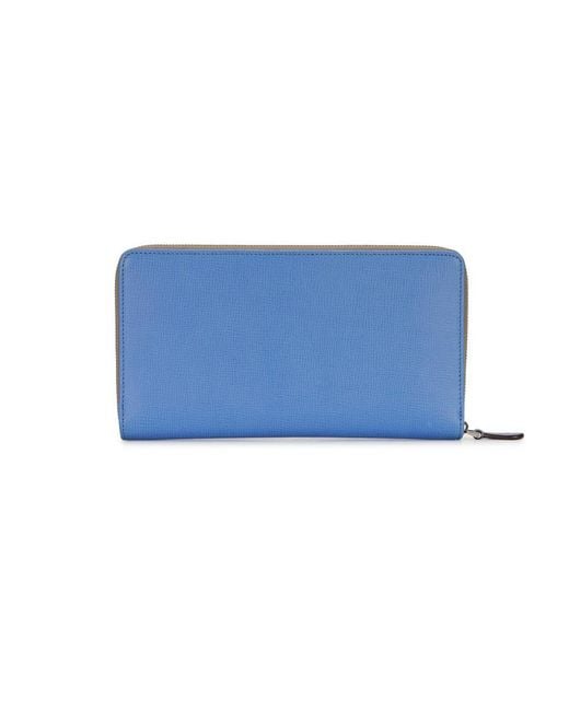 Bally Blue Logo Details Wallet