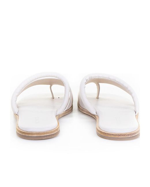 Vic Matié White Square Toe Simple Sandals