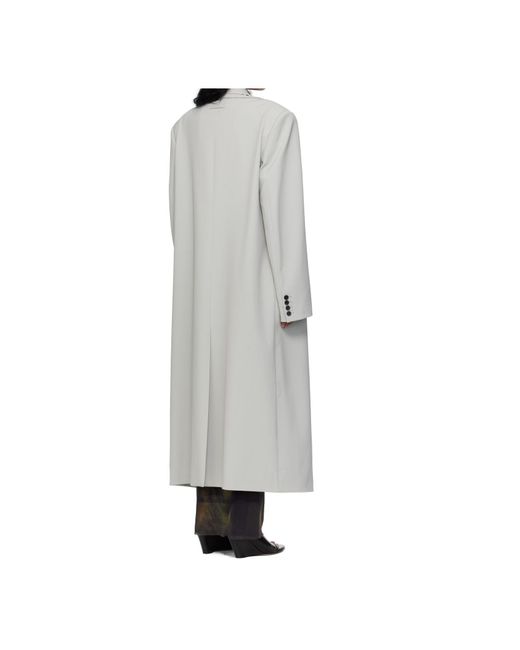 Jean Paul Gaultier Gray Double Layer Body Detail Coat