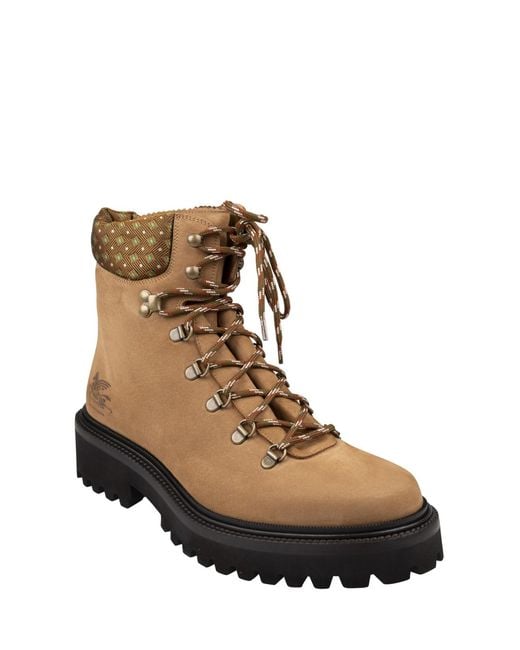 Etro Brown Trekking Ankle Boots for men