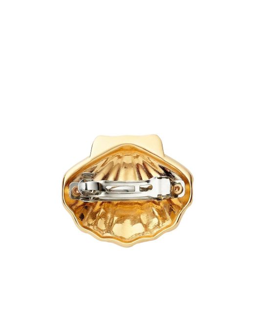 Fendi Metallic Metal Hair Clip