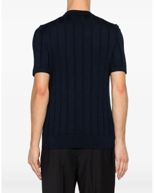 Eleventy Blue Crew-Neck T-Shirt for men
