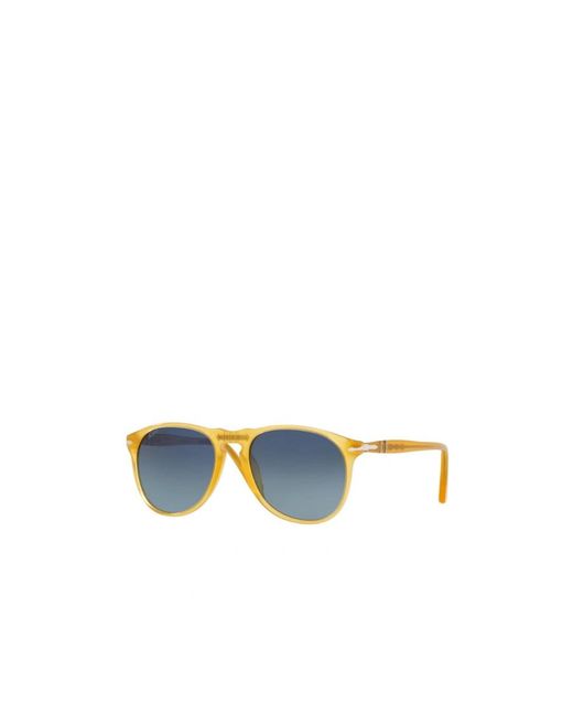 Persol Blue Round Frame Sunglasses for men
