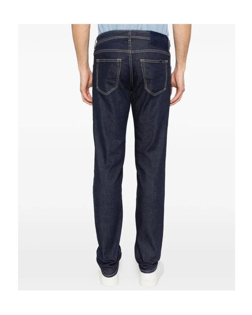Jacob Cohen Blue Belt Loop Jeans for men