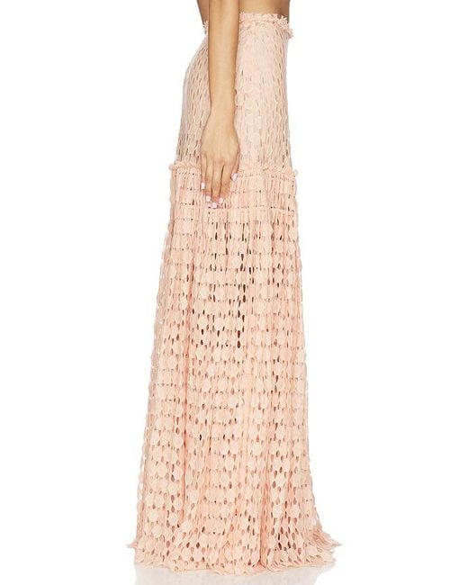 Ulla Johnson Pink Aris Lace Maxi Skirt