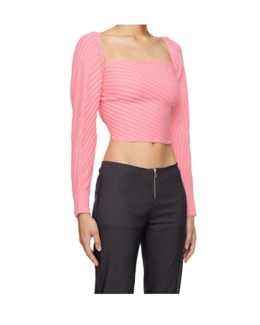 GIMAGUAS Pink Marianne Mangas Sweater