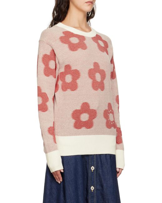 KENZO Red Flower Spot Jumper