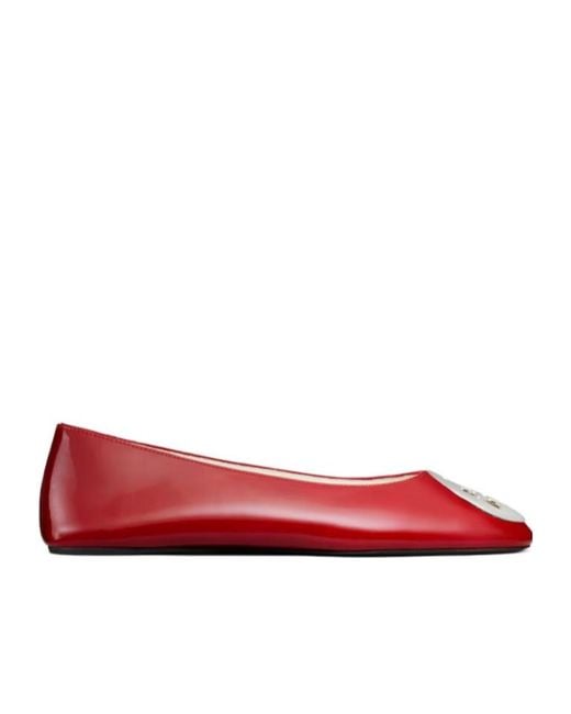 Tory Burch Red Reve Ballet Shoes