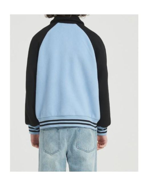 Marissa Chiara Blue Long-Sleeved Lapel Jacket for men